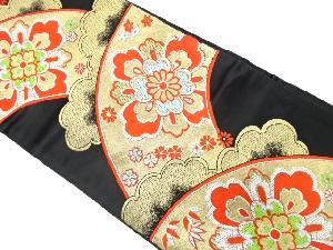 アンティーク　地紙に雲・華紋織り出し袋帯（着用可）